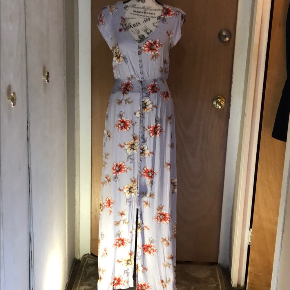 Love long floral print dress
